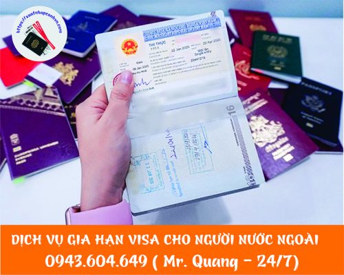 DỊCH VỤ GIA HẠN VISA CHO NGƯỜI NƯỚC NGOÀI TẠI VIỆT NAM 