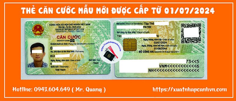 Thẻ căn cước mẫu mới được cấp từ ngày 01/07/2024